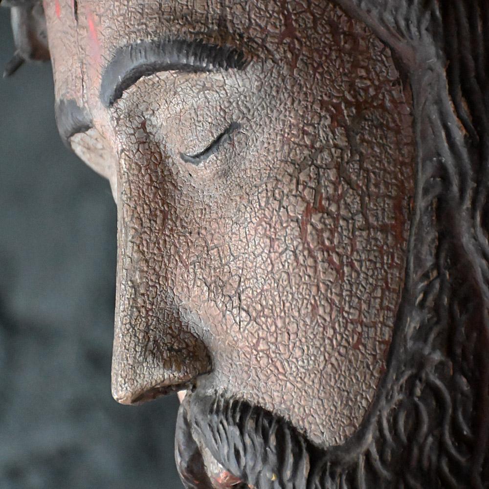 Late 18th Century life size hand carved Christ figure    For Sale 3