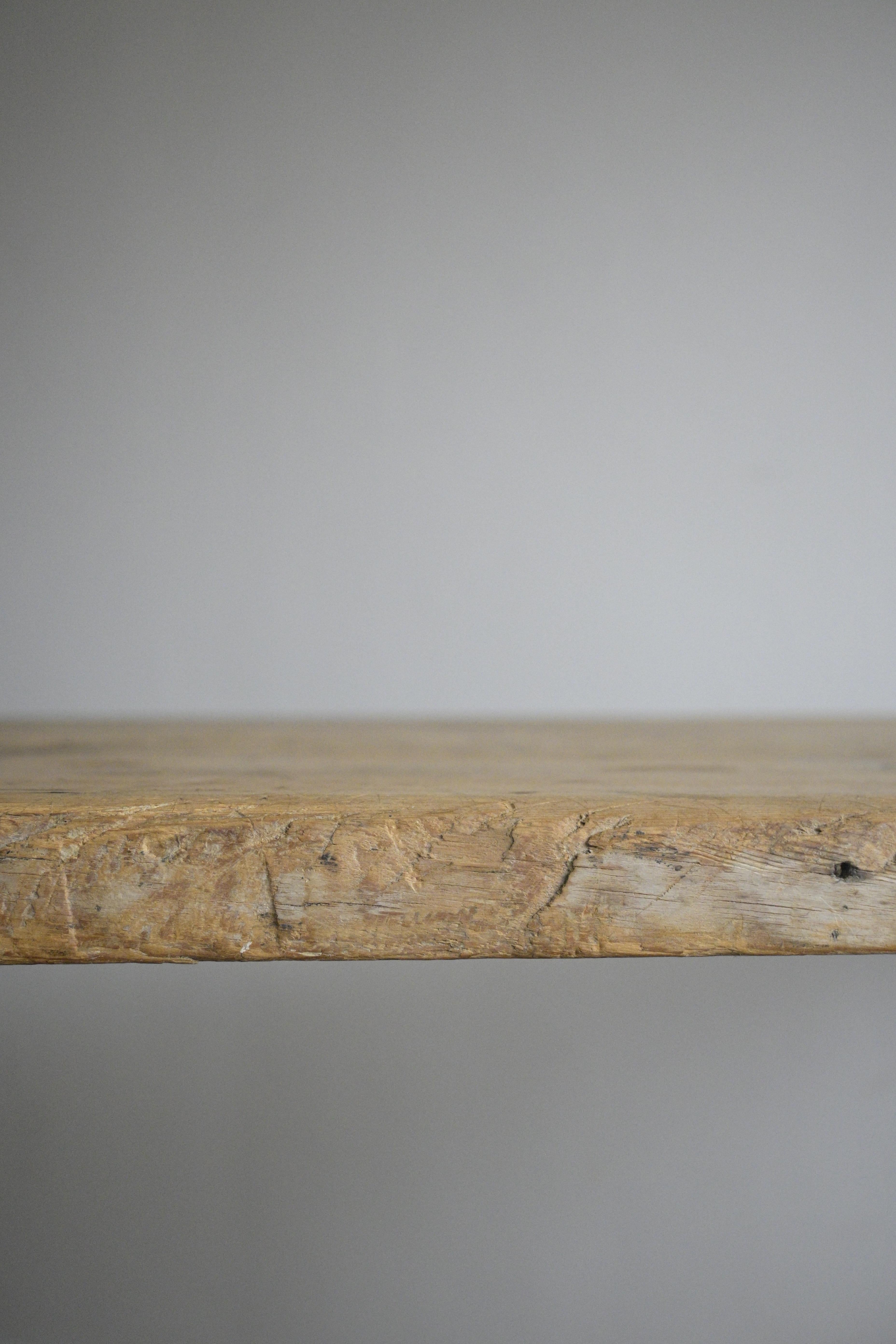 Table à tréteaux longue de la fin du XVIIIe siècle, Suède en vente 4