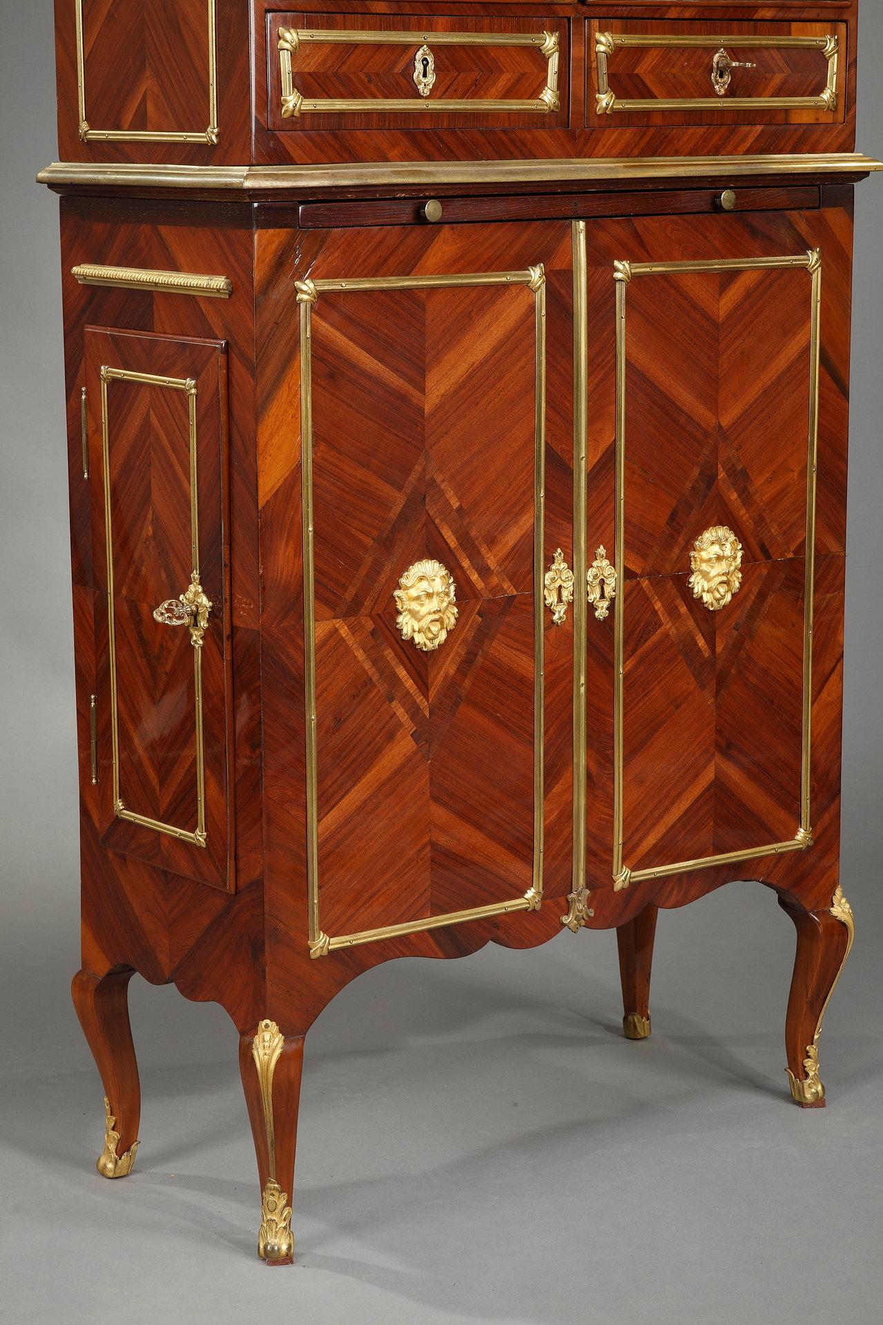 Louis XVI.-Cartonnier-Schreibtisch aus dem späten 18. Jahrhundert im Angebot 7
