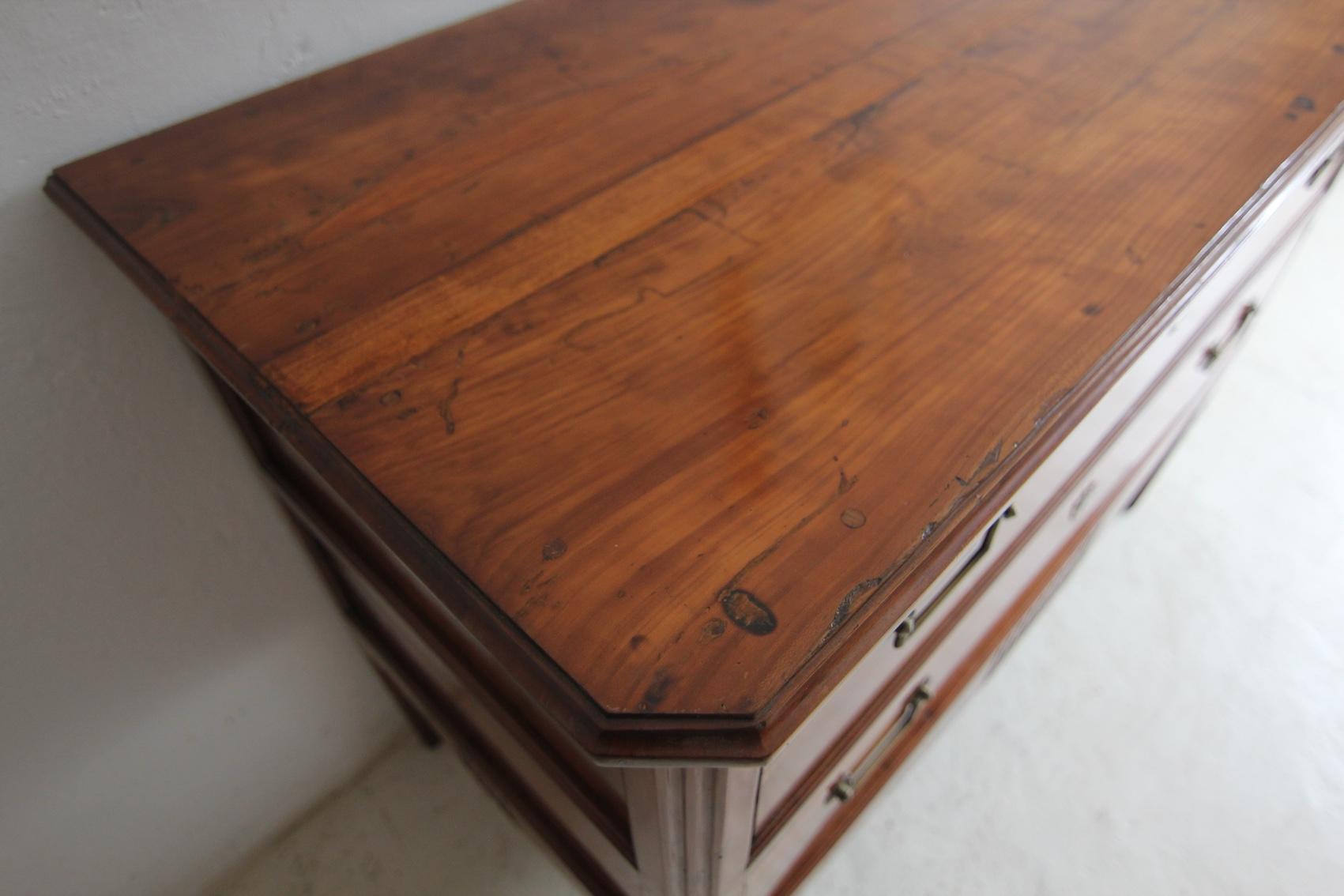 Late 18th Century Louis XVI Cherrywood Chest of Drawers For Sale 12