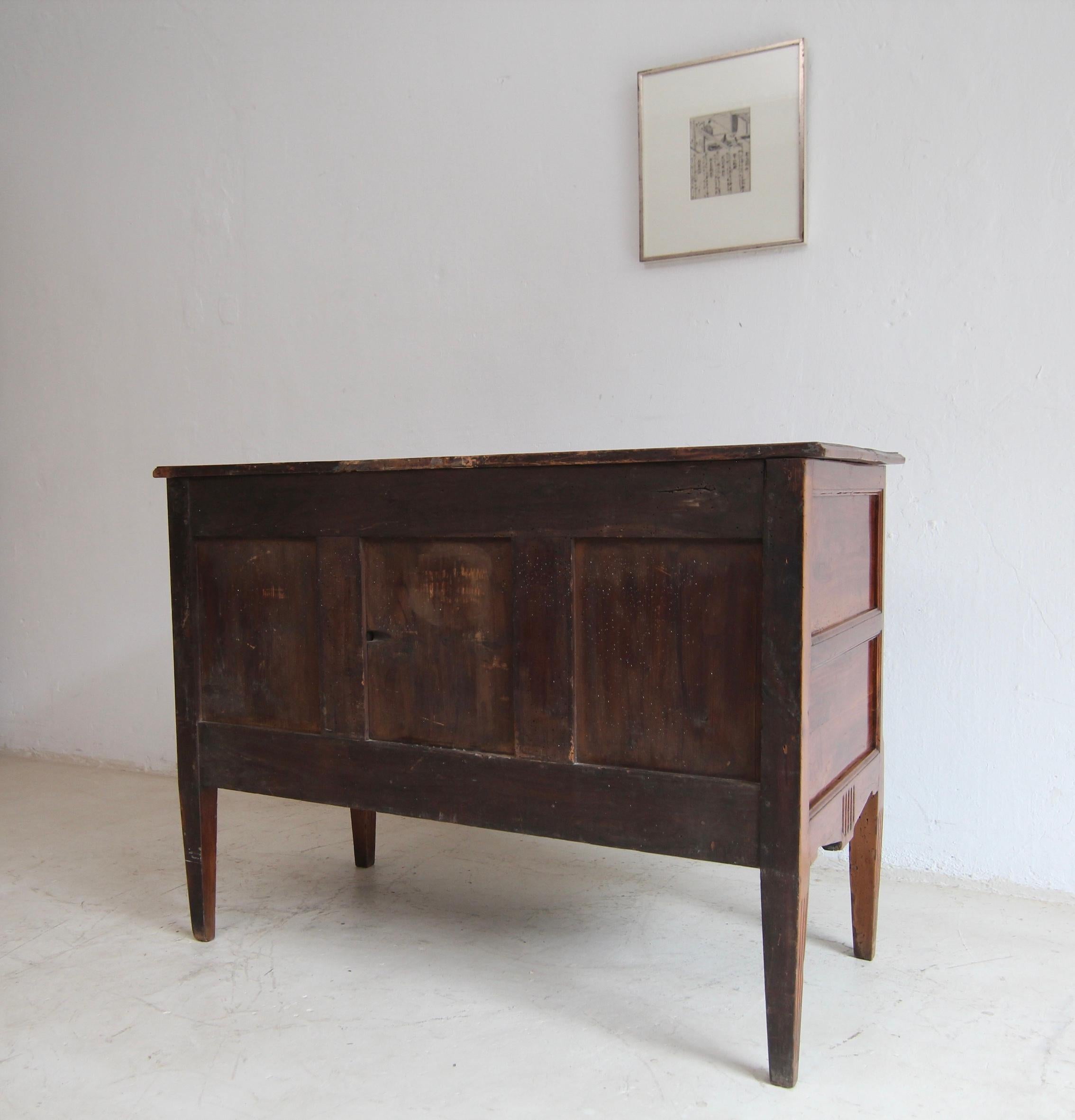Late 18th Century Louis XVI Cherrywood Chest of Drawers For Sale 16