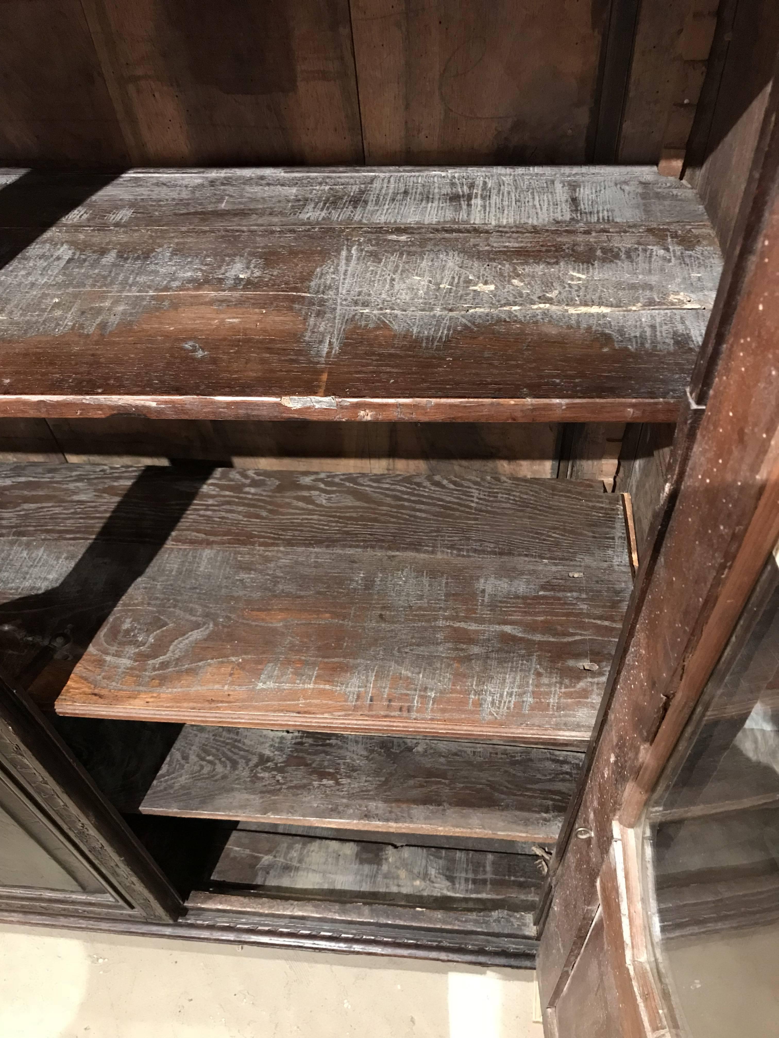 Late 18th Century Louis XVI French Walnut Two-Door Bookcase 1