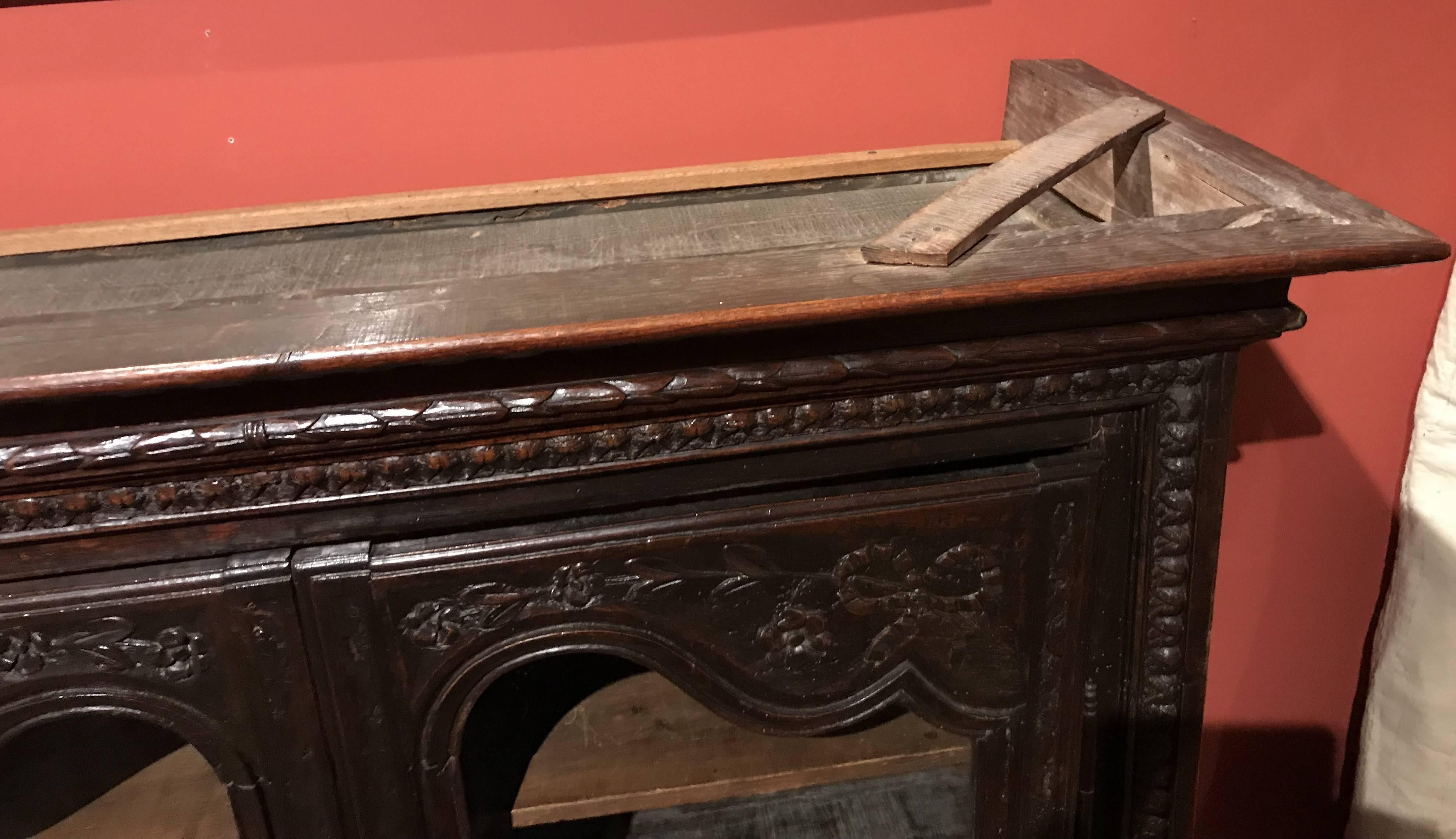 Late 18th Century Louis XVI French Walnut Two-Door Bookcase 5