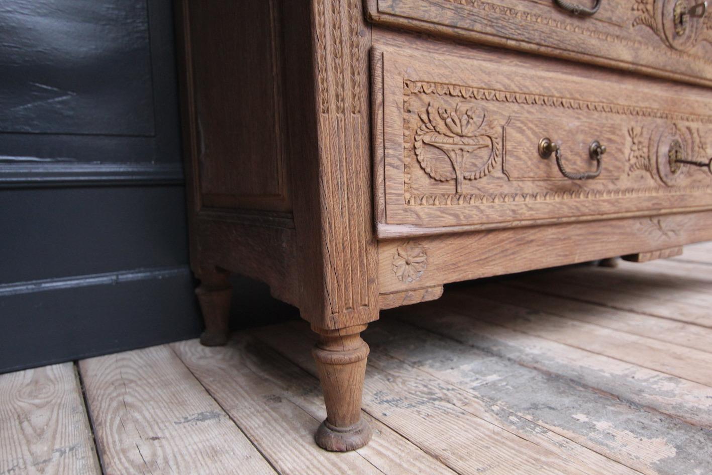 Late 18th Century Louis XVI Oak Chest of Drawers 9