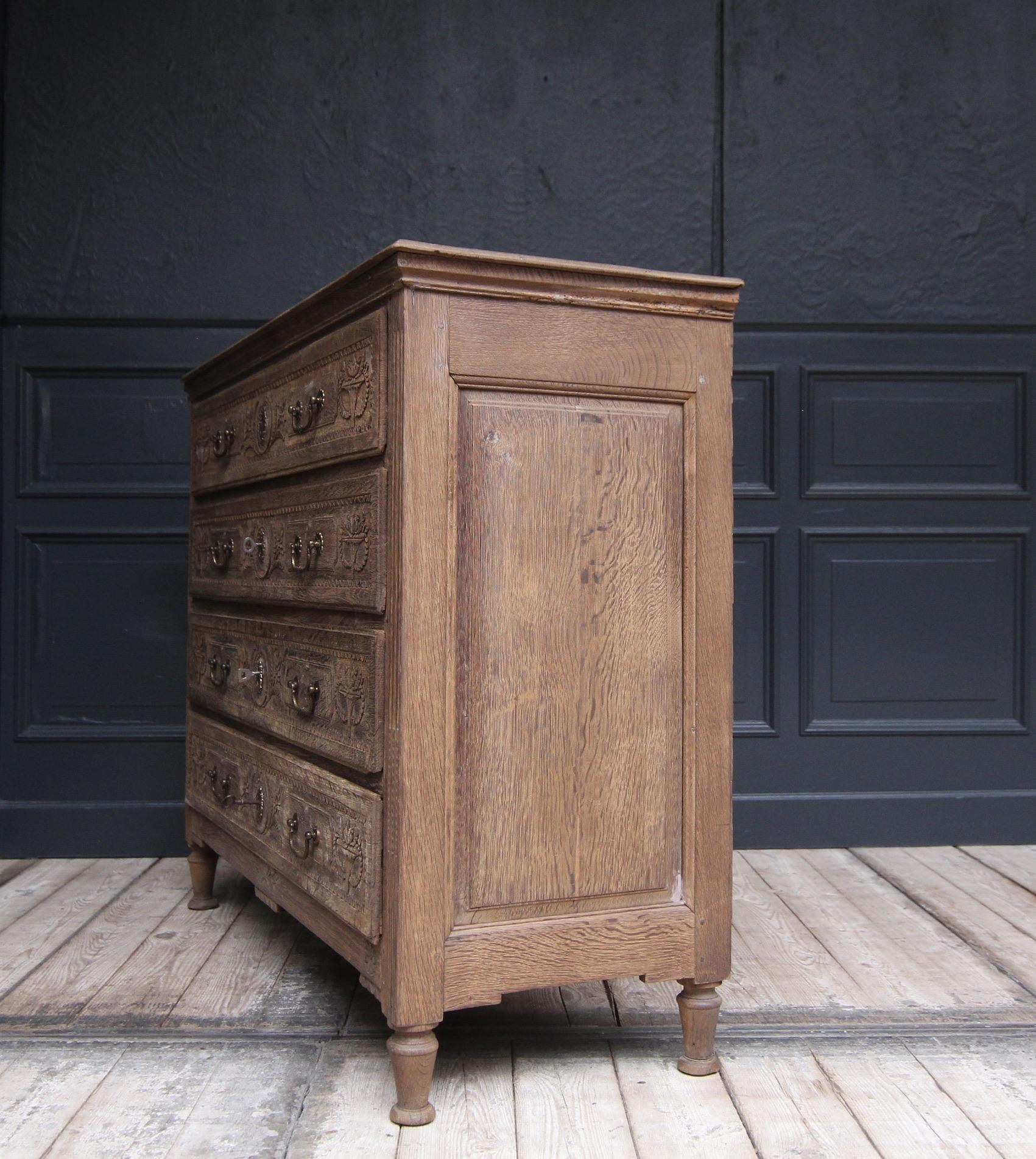 Late 18th Century Louis XVI Oak Chest of Drawers 11