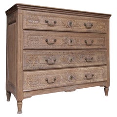 Late 18th Century Louis XVI Oak Chest of Drawers