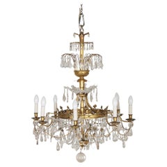 Late 18th Century Louis XVI Rock Crystal and Gilt Bronze Chandelier