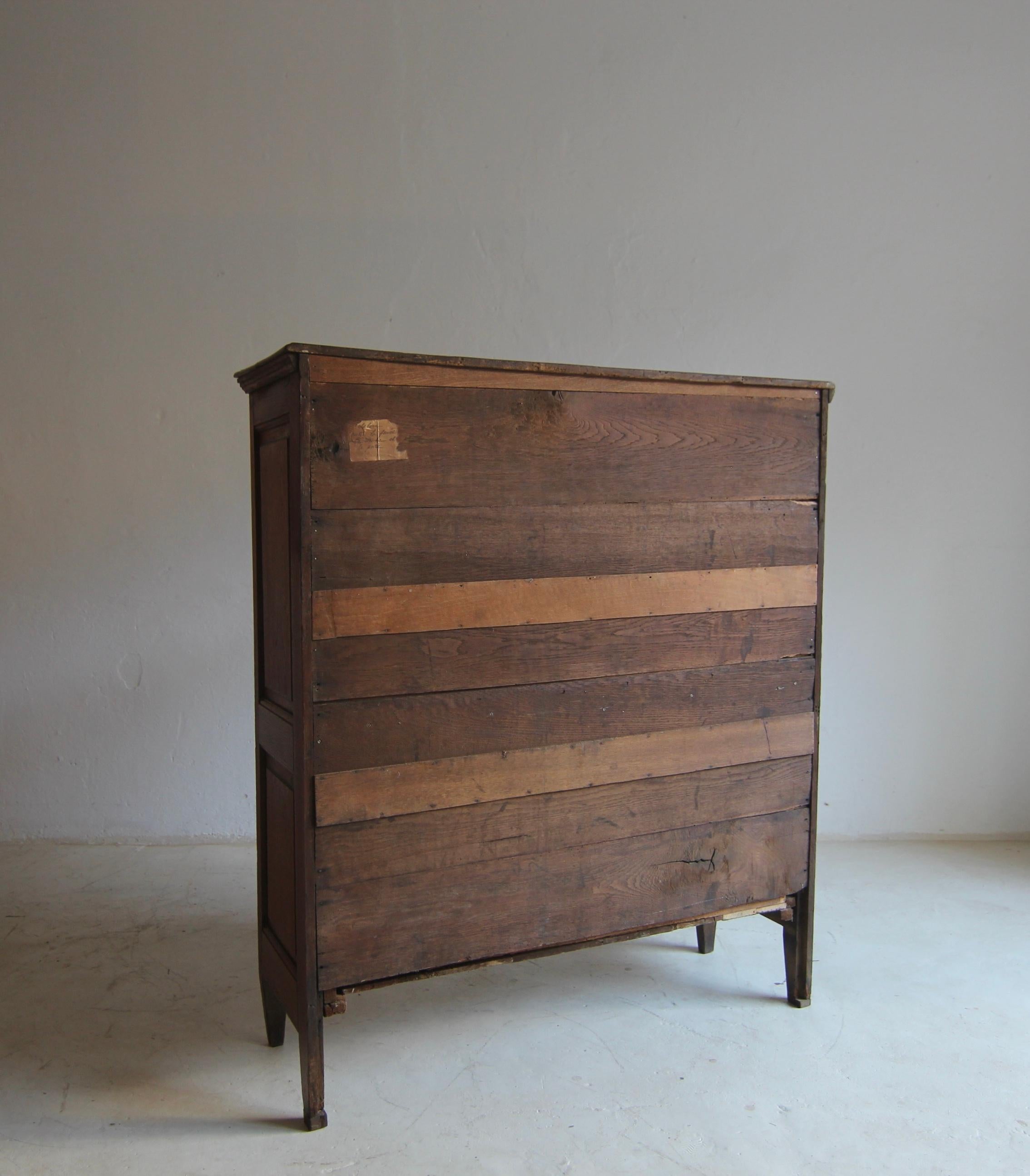 Secretario Luis XVI de finales del siglo XVIII de madera de roble en venta 14