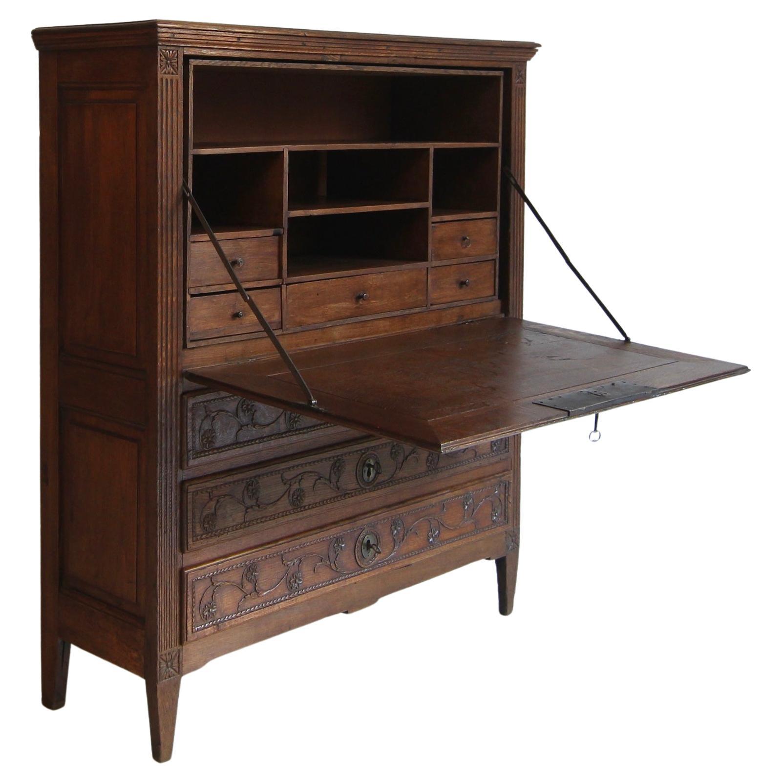 Late 18th Century Louis XVI Secretary made of Oak