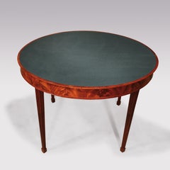 Late 18th Century Mahogany Card Table with a Segmented Top