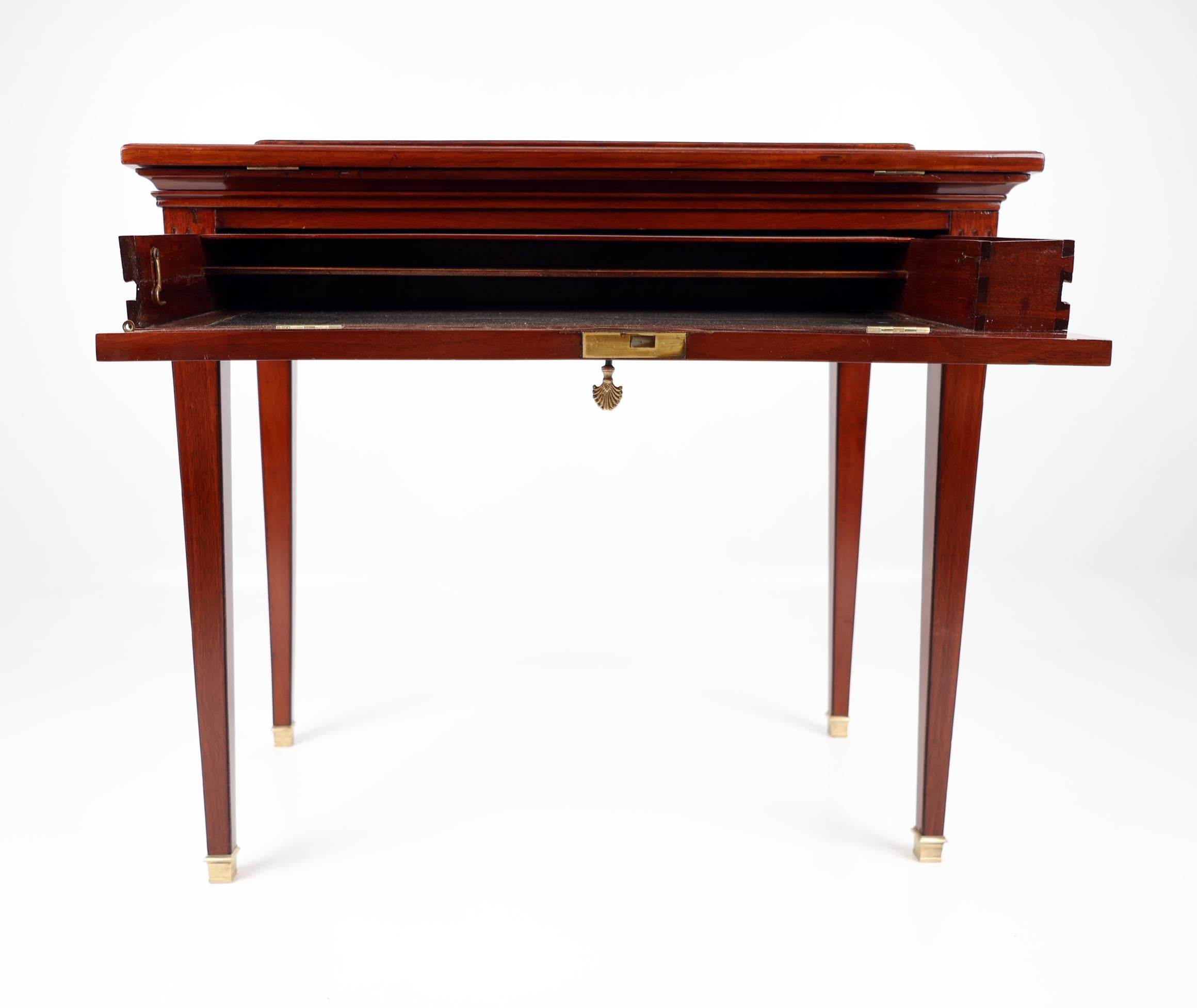 Late 18th Century Mahogany Veneered Architect's Table, Stamped For Sale 12