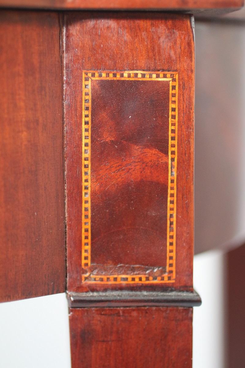 Mahogany Late 18th Century Massachusetts Hepplewhite Card Table For Sale