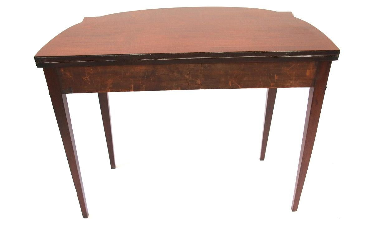 Late 18th Century Massachusetts Hepplewhite Card Table For Sale 3