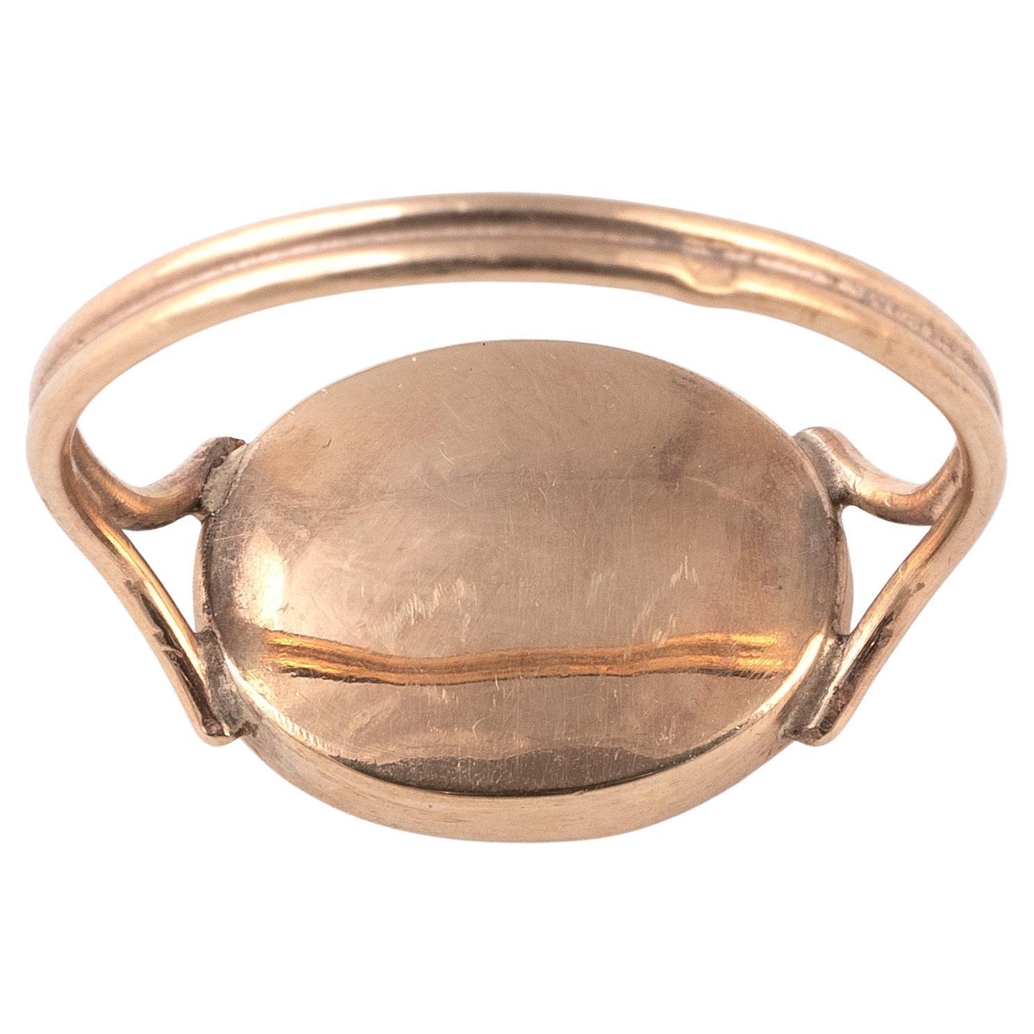 Anillo de ágata musgosa de finales del siglo XVIII Georgiano en venta