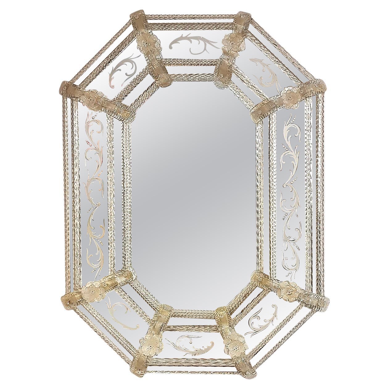 LATE 18th CENTURY MURANO GLASS MIRROR in vendita