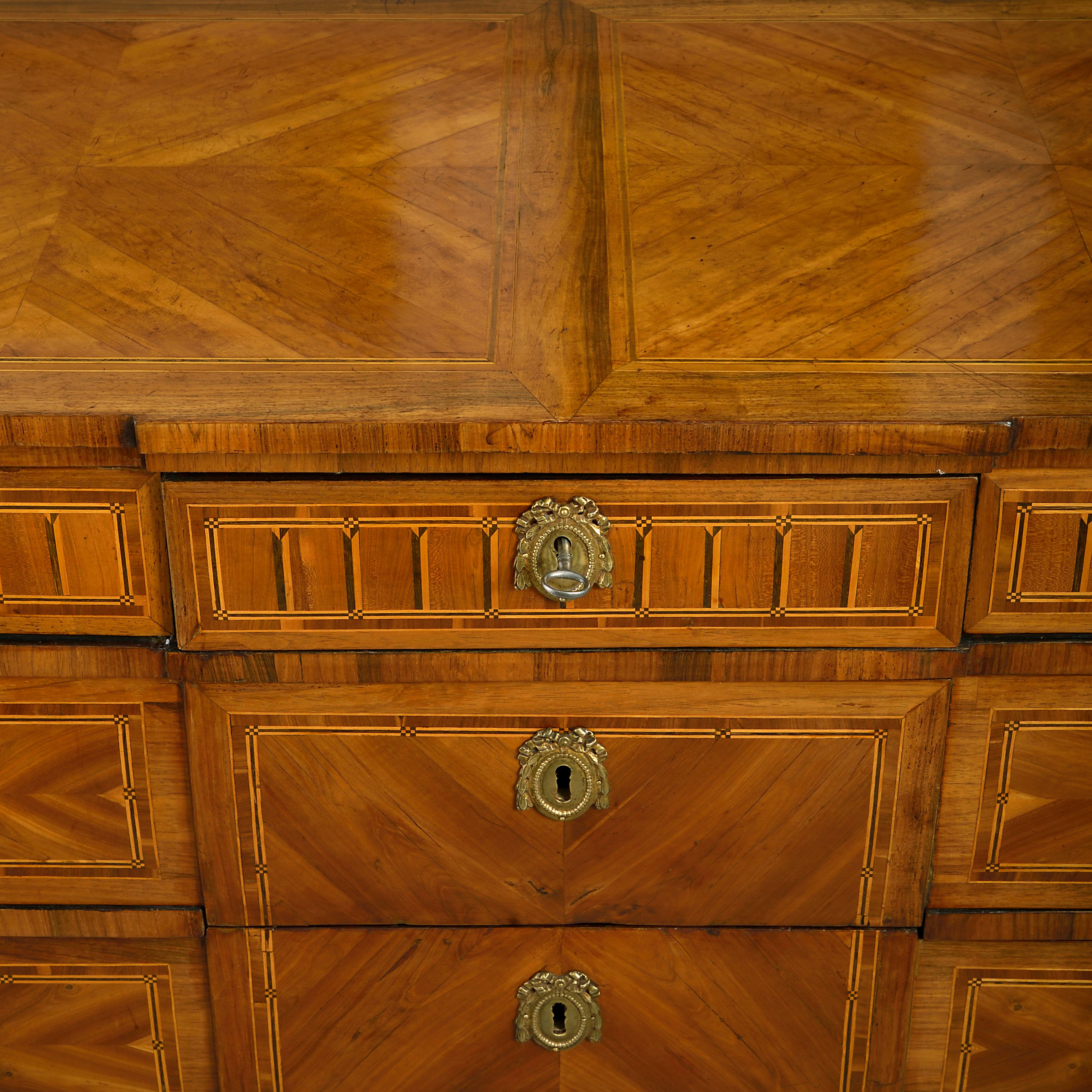 Boxwood Late 18th Century Neoclassical Parquetry Commode