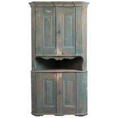 Late 18th Century Neoclassic Corner Cabinet