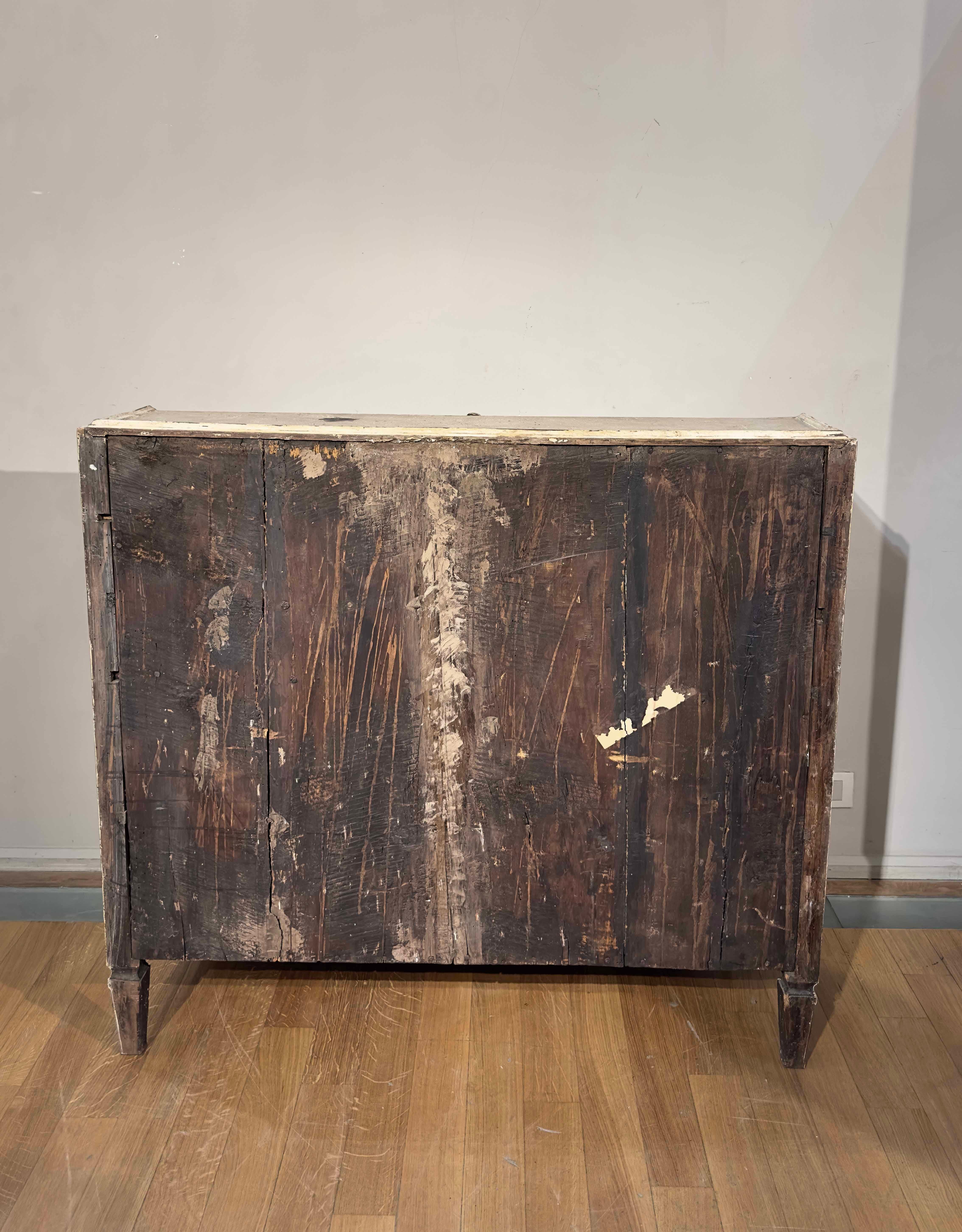 LATE 18th CENTURY NEOCLASSIC PAINTED FOLDING WRITING TABLE For Sale 1