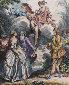 Incisione di moda francese della fine del XVIII secolo, François Boucher