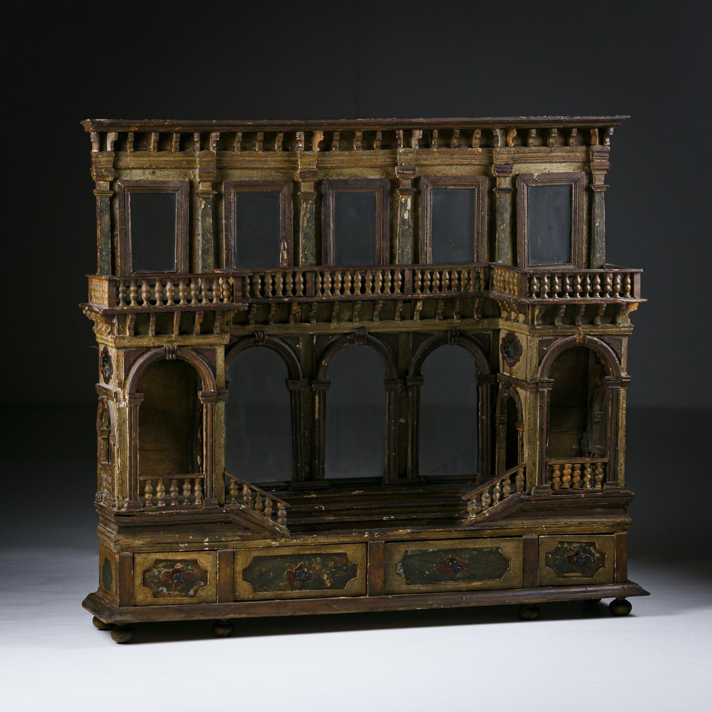 Late 18th Century Neoclassical Maquette Facade of a Palace For Sale 5