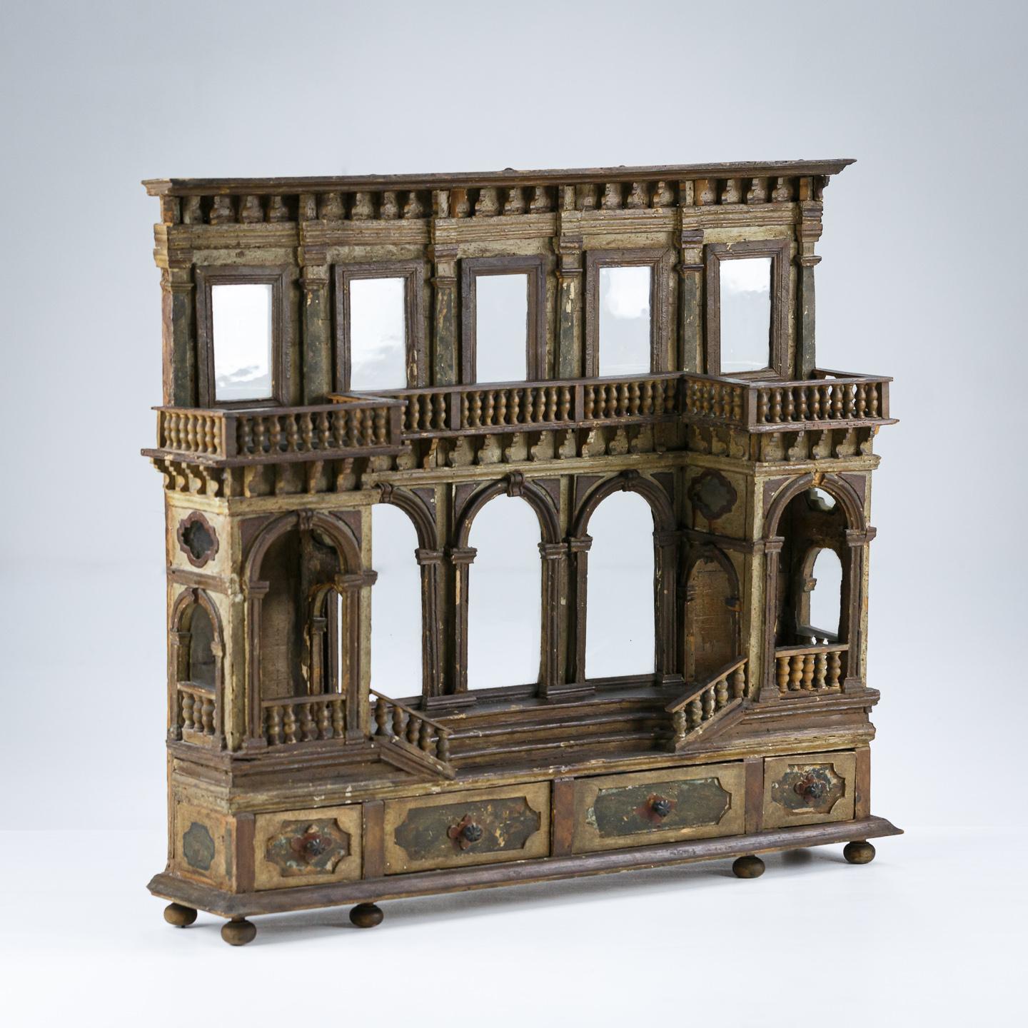 Late 18th Century Neoclassical Maquette Facade of a Palace For Sale 10