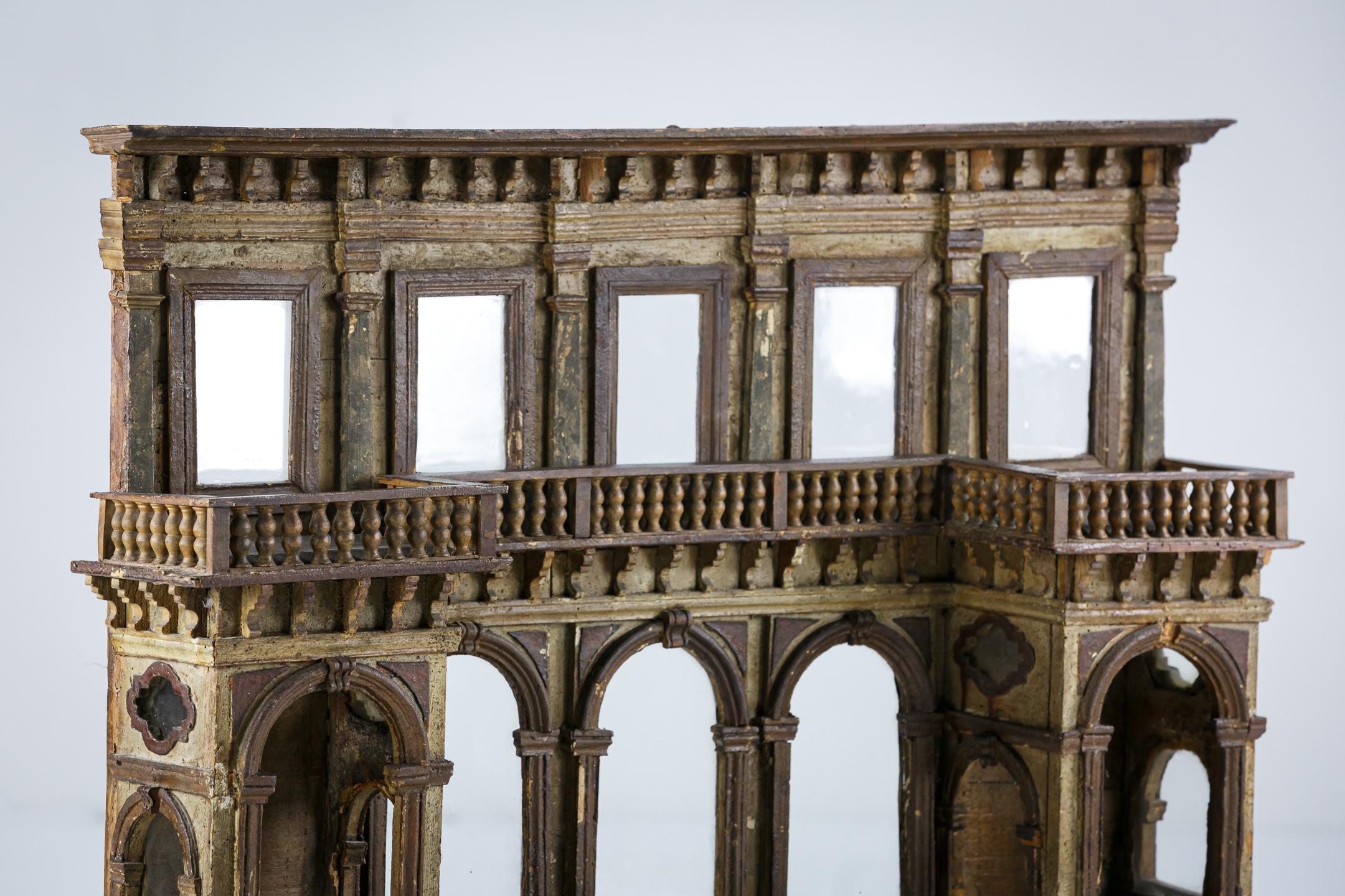 Late 18th Century Neoclassical Maquette Facade of a Palace For Sale 11
