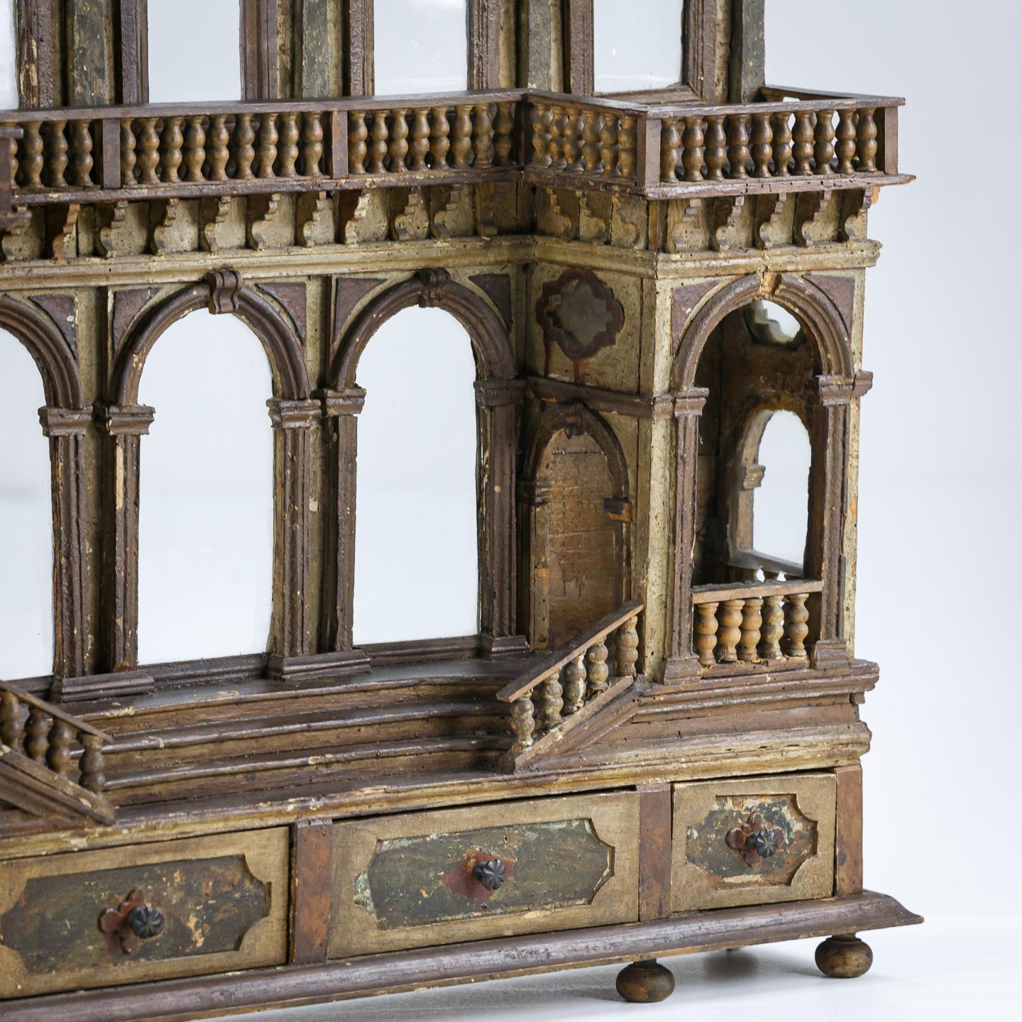 Late 18th Century Neoclassical Maquette Facade of a Palace For Sale 12