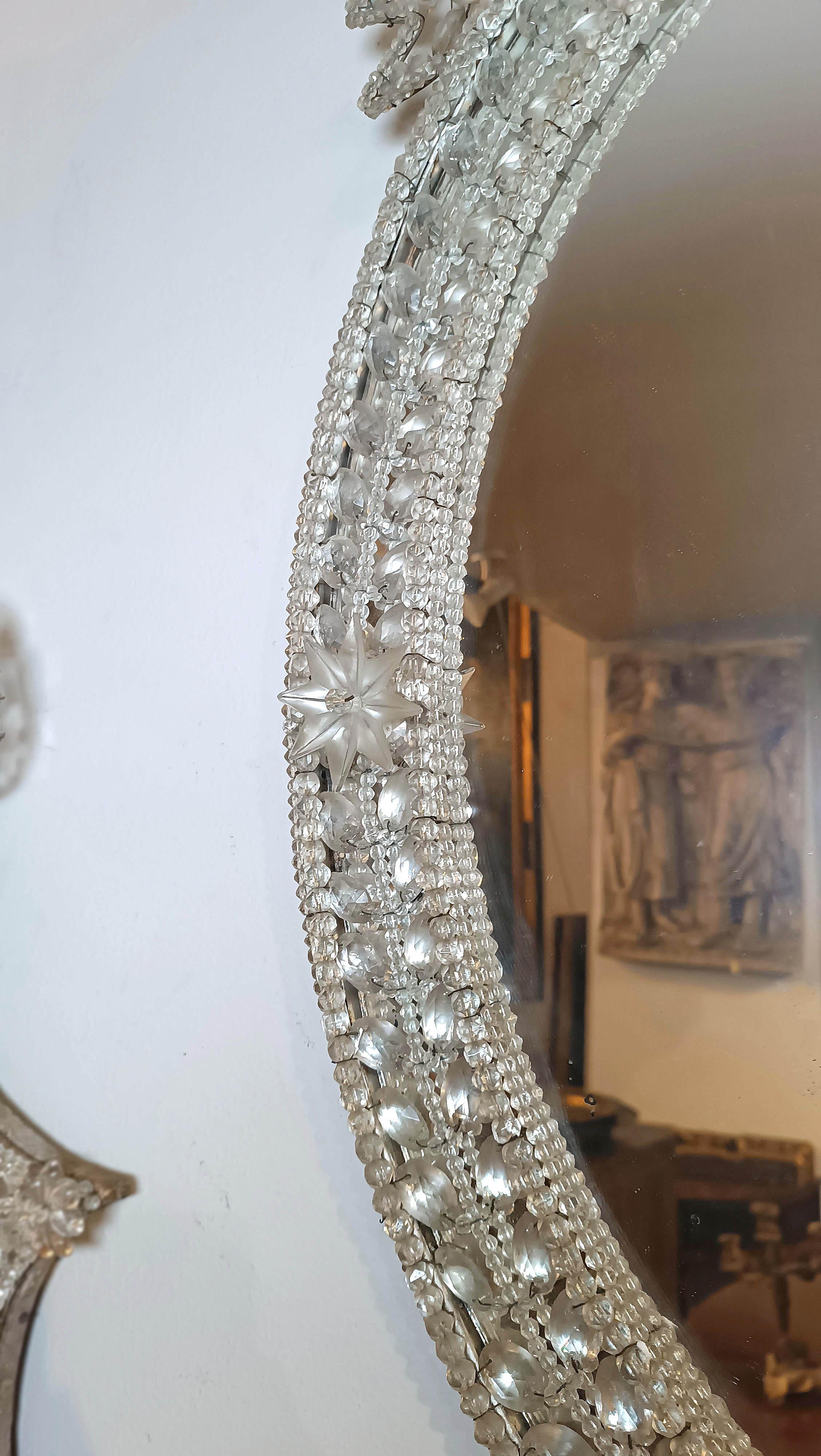 Espejo neoclásico de finales del siglo xviii con cristales Italian en venta