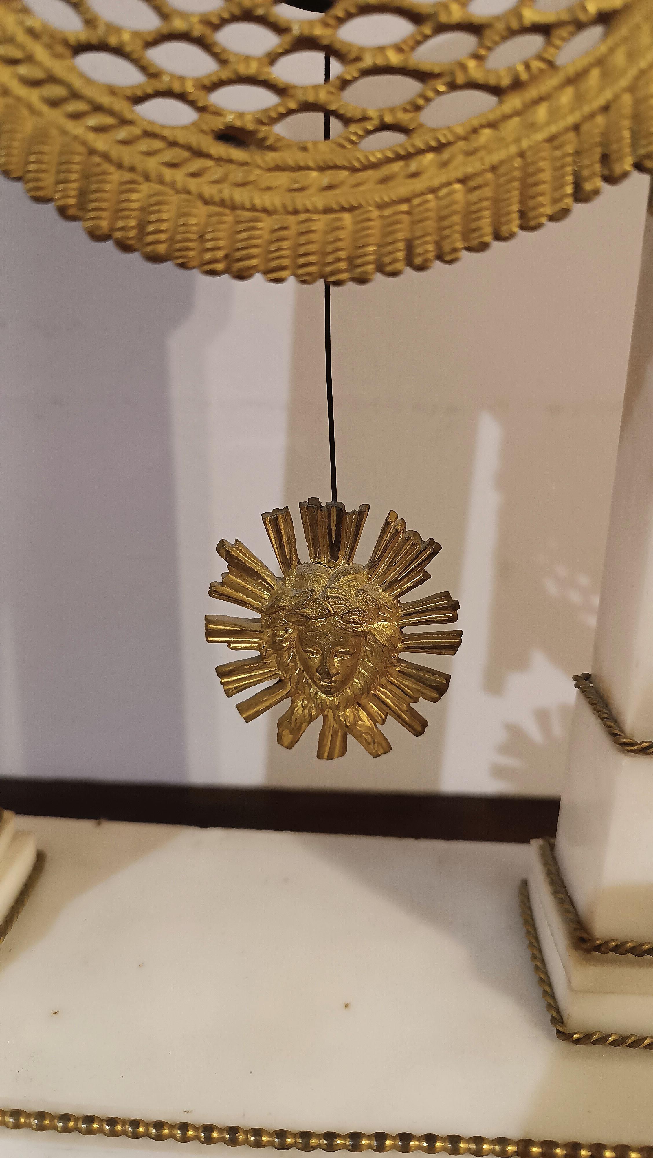 Bronze LATE 18th CENTURY NEOCLASSICAL “TEMPIETTO” CLOCK For Sale