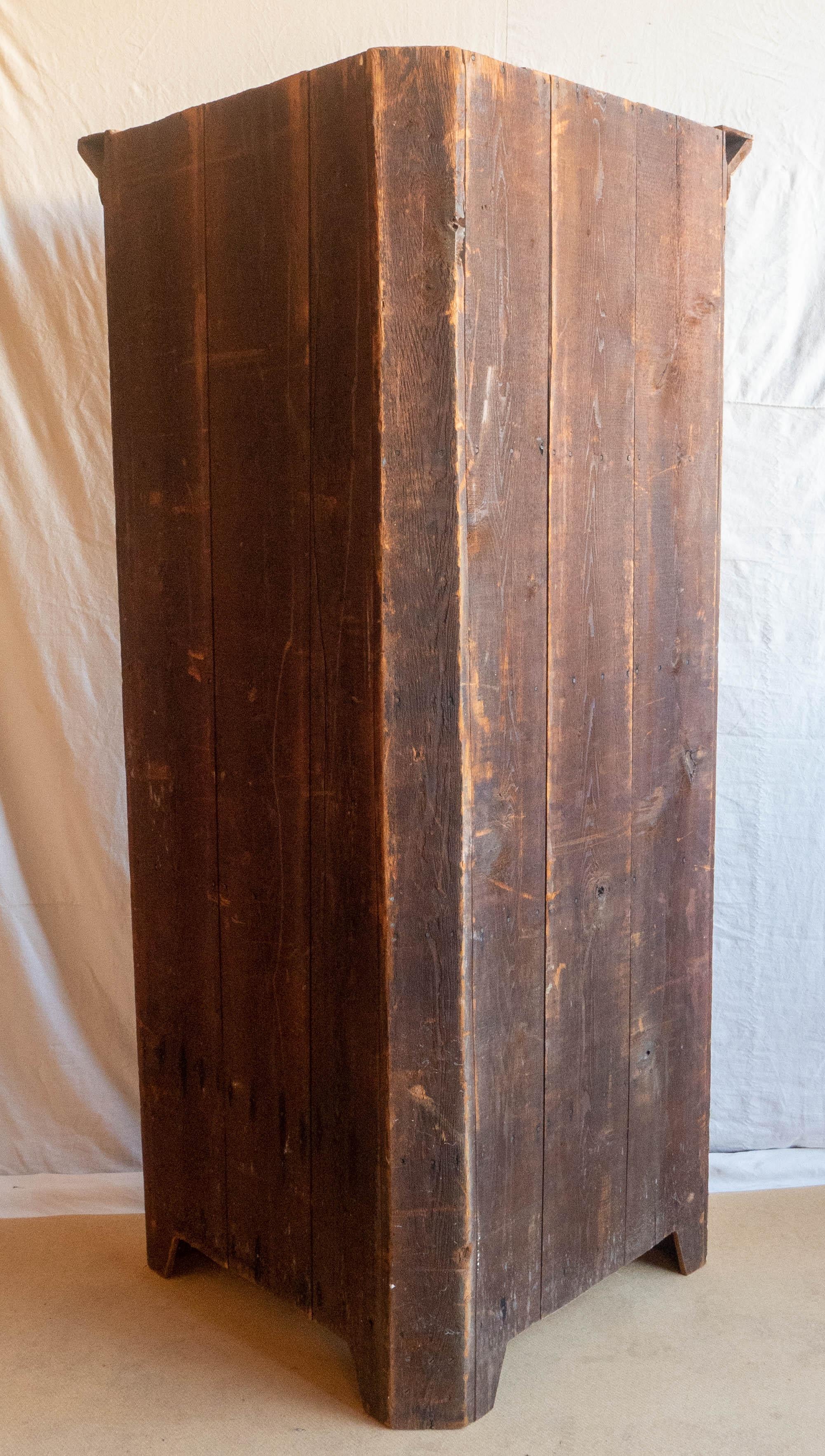 Hand-Crafted Late 18th Century New England Cherry Corner Cupboard