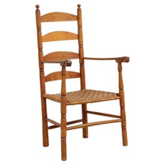 Late 18th Century New England Ladder Back Armchair