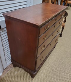 Late 18th Century New England Pine Blanket Chest with False Drawers
