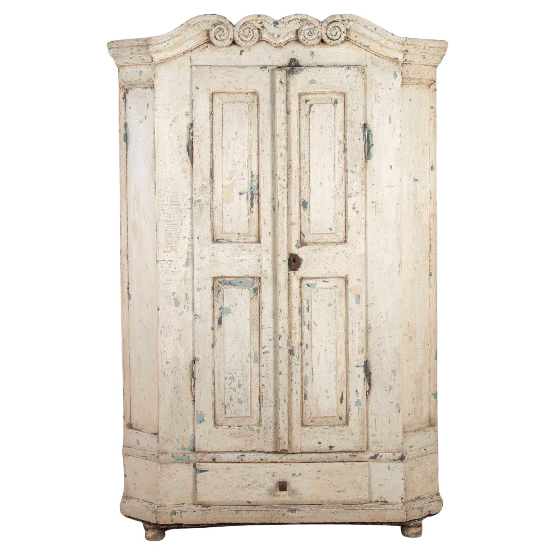 Late 18th Century North Tyrol Painted Armoire