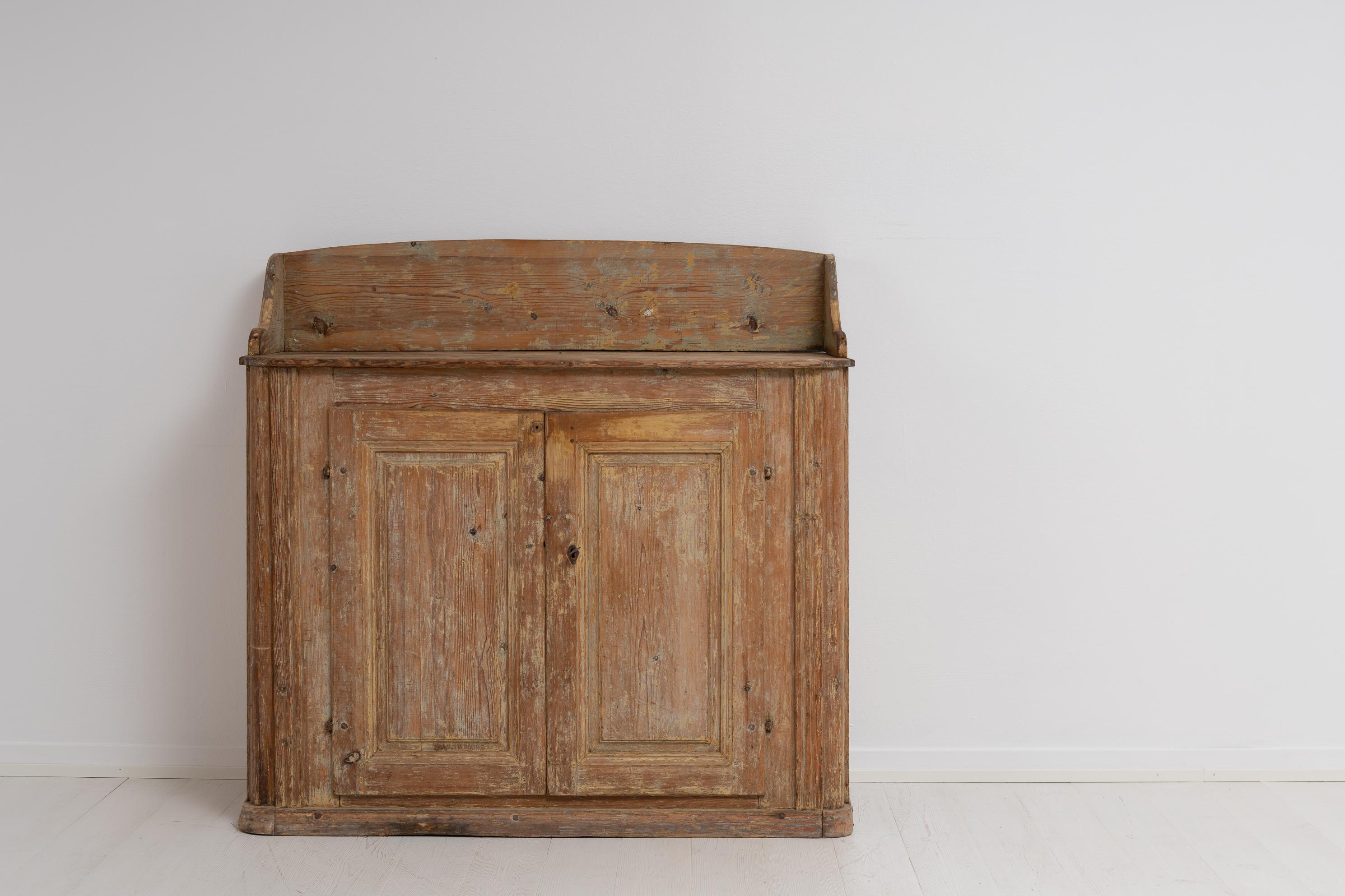 Hand-Crafted Late 18th Century Northern Swedish Country Rococo Sideboard