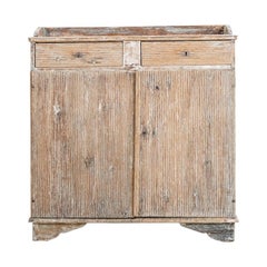 Late 18th Century Northern Swedish Gustavian Sideboard with Ribbed Decor