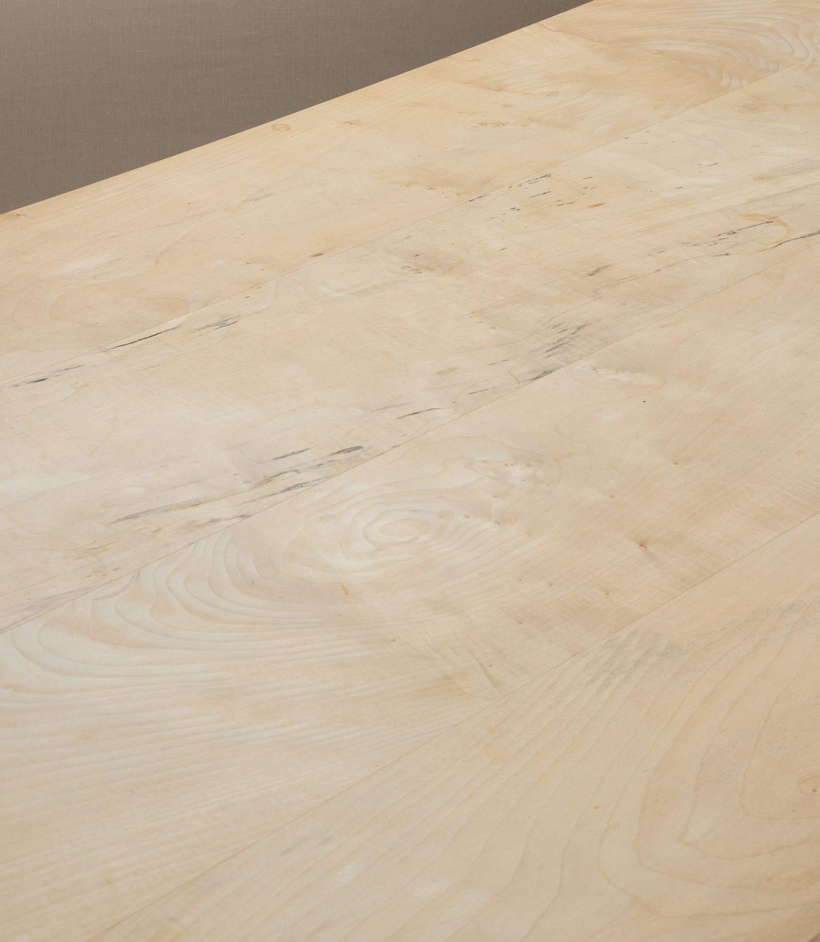 Late 18th Century Oak and Sycamore Dining Table en venta 3