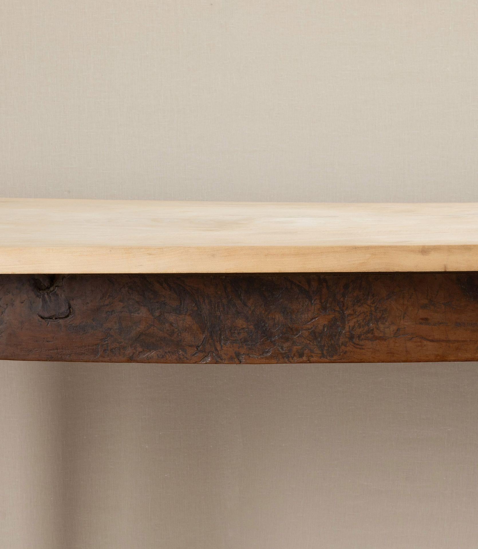 Late 18th Century Oak and Sycamore Dining Table en venta 9