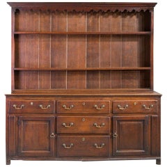 Late 18th Century Oak Dresser and Rack