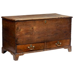 Antique Late 18th Century Oak Mule Chest of Small Proportions