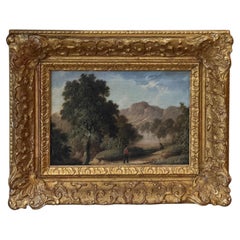 Late 18th Century Oil on Canvas Landscape Painting