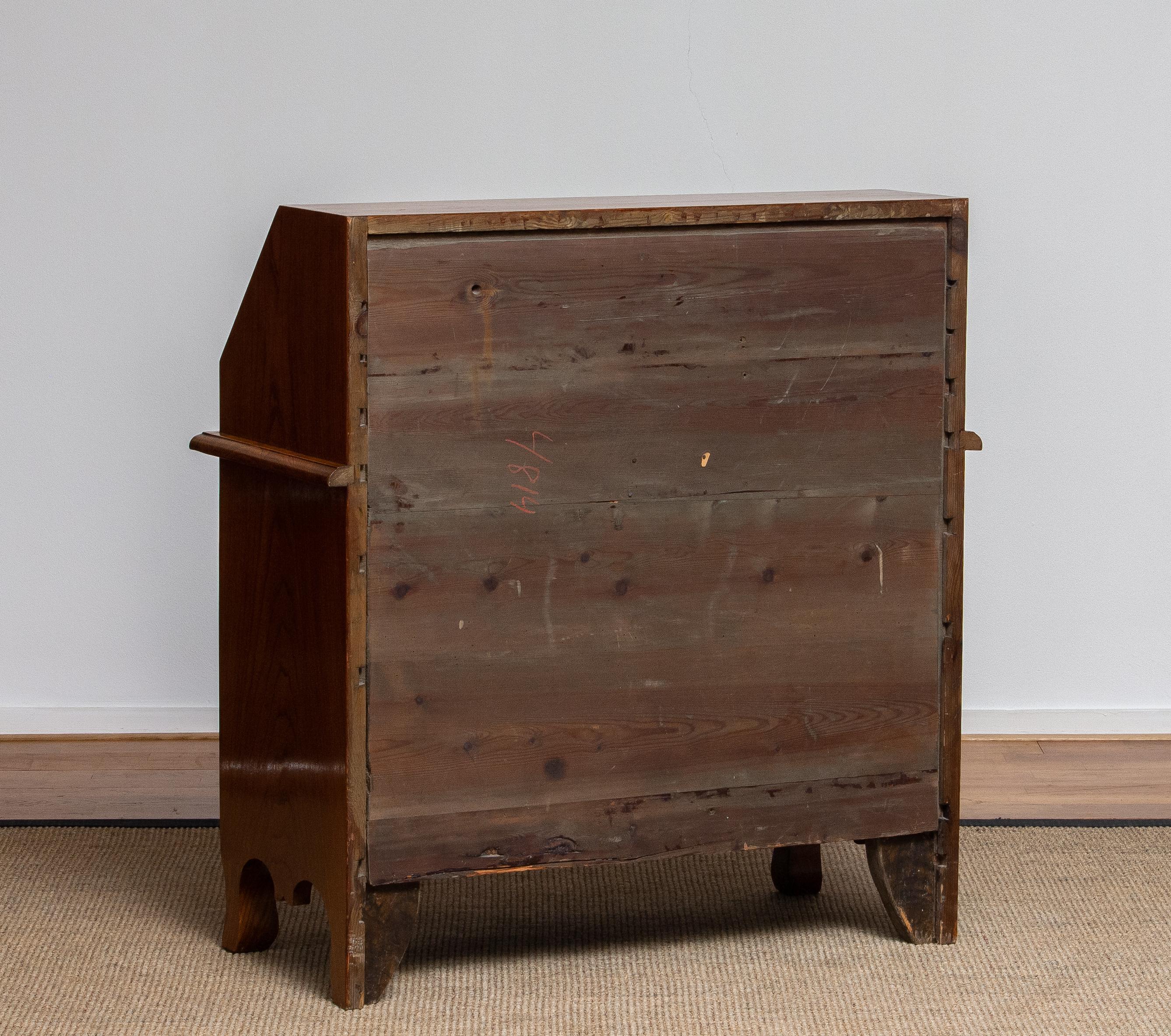 Late 18th Century Original Swedish Cherry / Brass Secretaire for Duke / Duchess 12