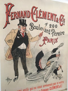 Originales französisches Vintage-Poster aus dem späten 18. Jahrhundert, „Fernand Calment & Co“