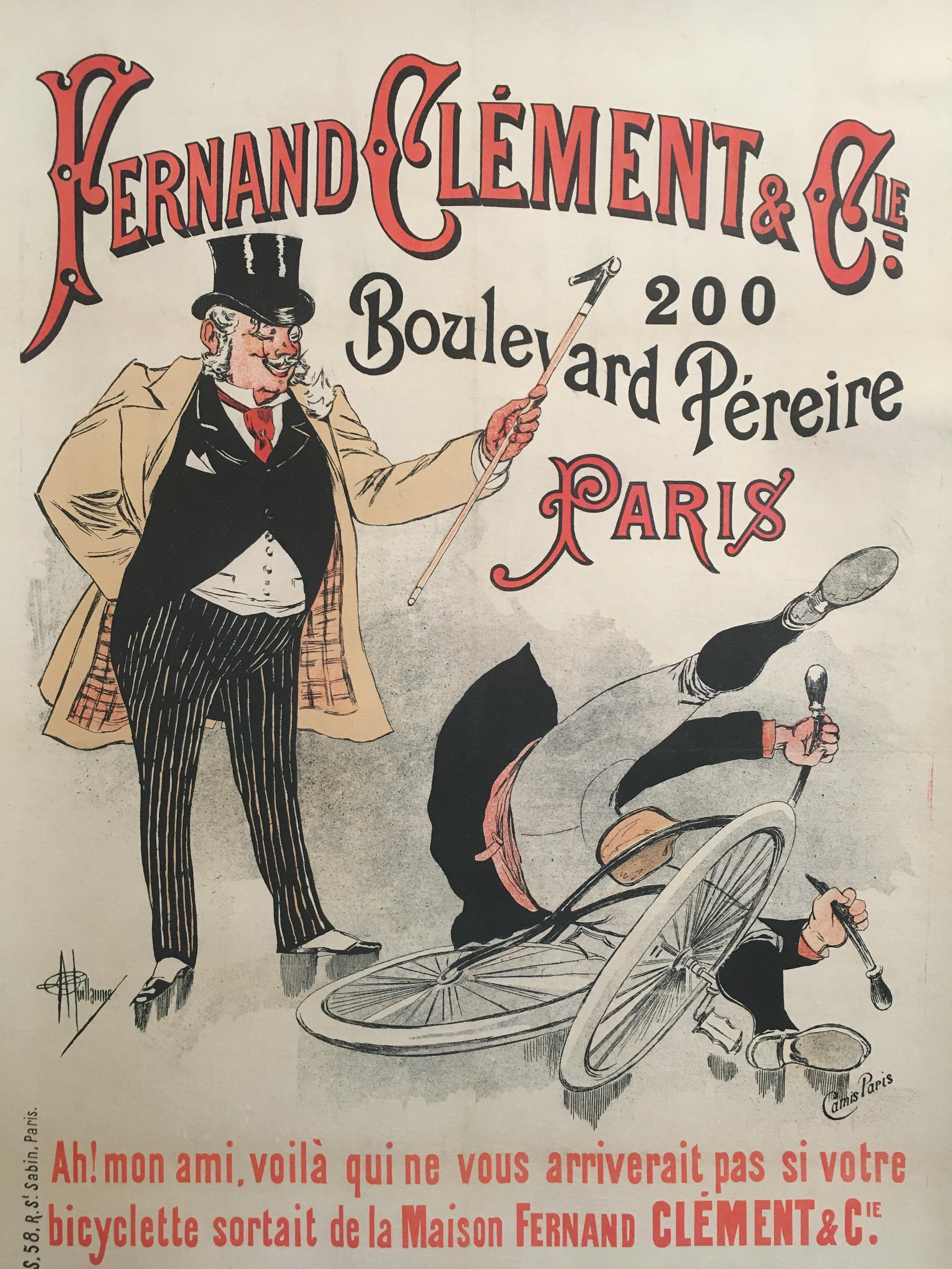 Originales französisches Vintage-Poster aus dem späten 18. Jahrhundert, „Fernand Calment & Co“ (Internationaler Stil) im Angebot