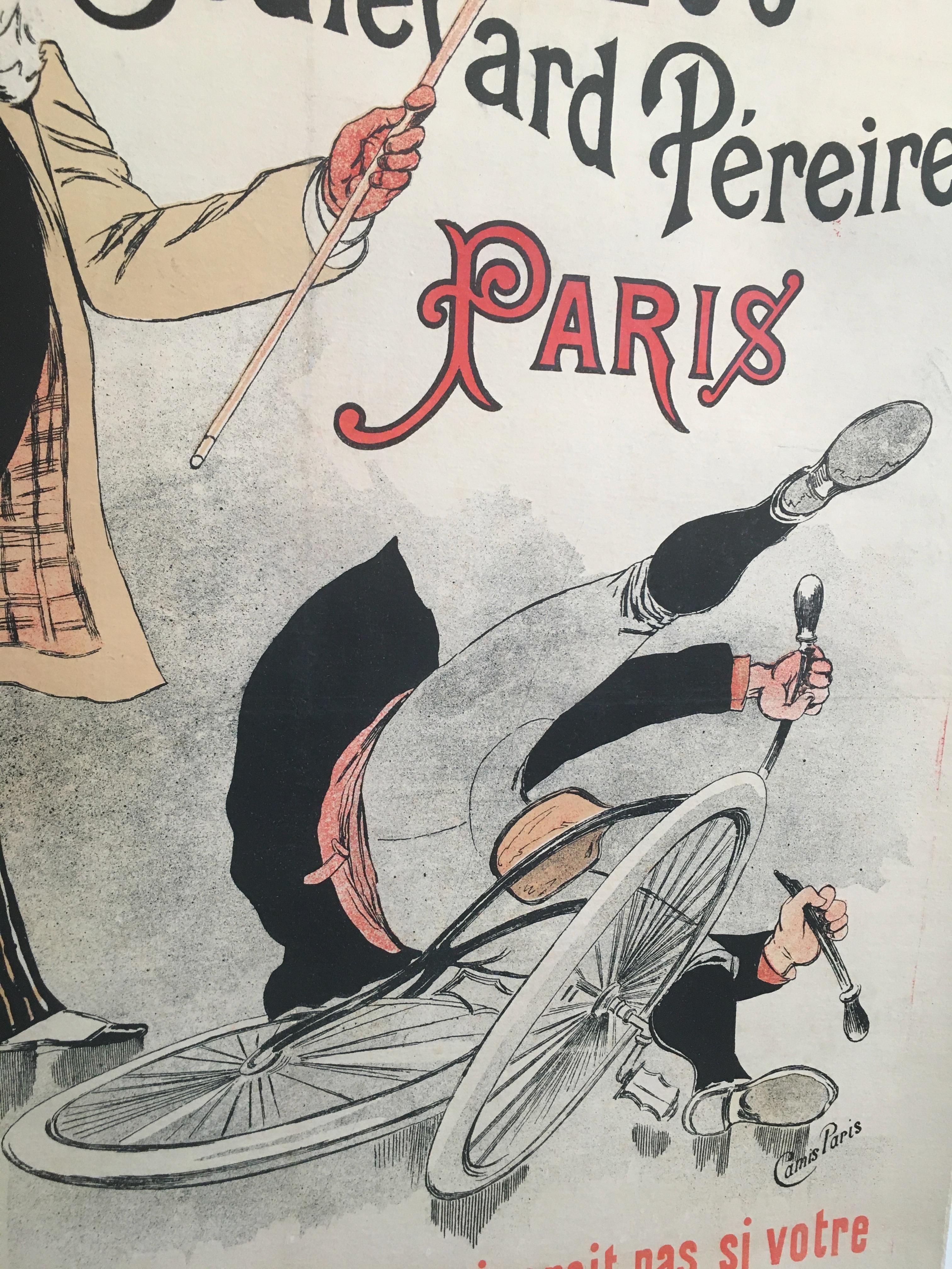 Cartel francés vintage original de finales del siglo XVIII, 'Fernand Calment & Co' Estilo internacional en venta