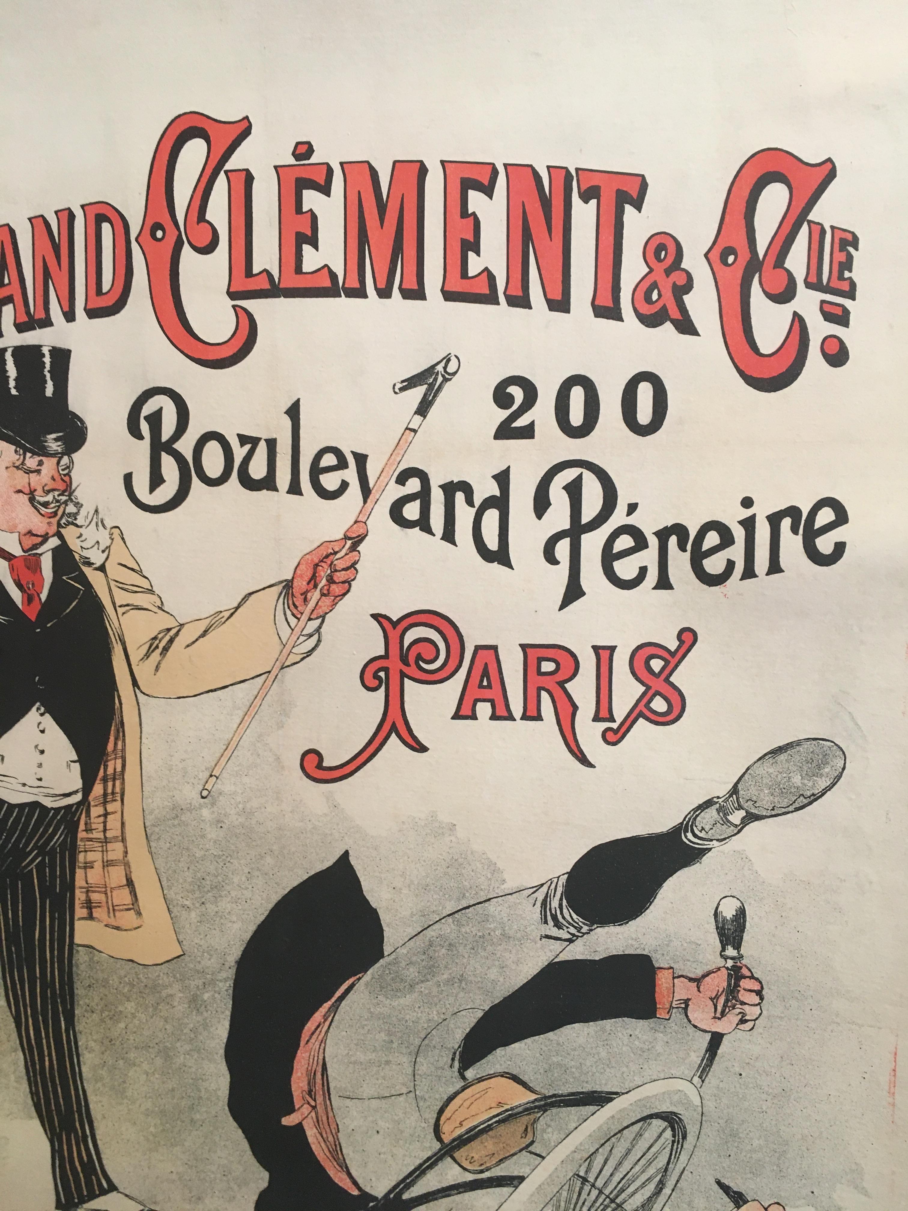 Cartel francés vintage original de finales del siglo XVIII, 'Fernand Calment & Co' en Bueno estado para la venta en Melbourne, Victoria