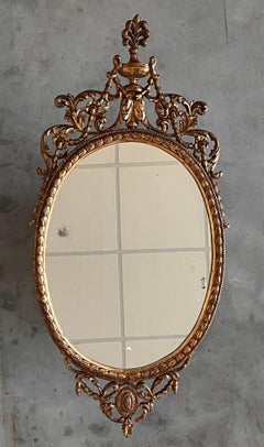 Late 18th Century Oval Gilt Mirror