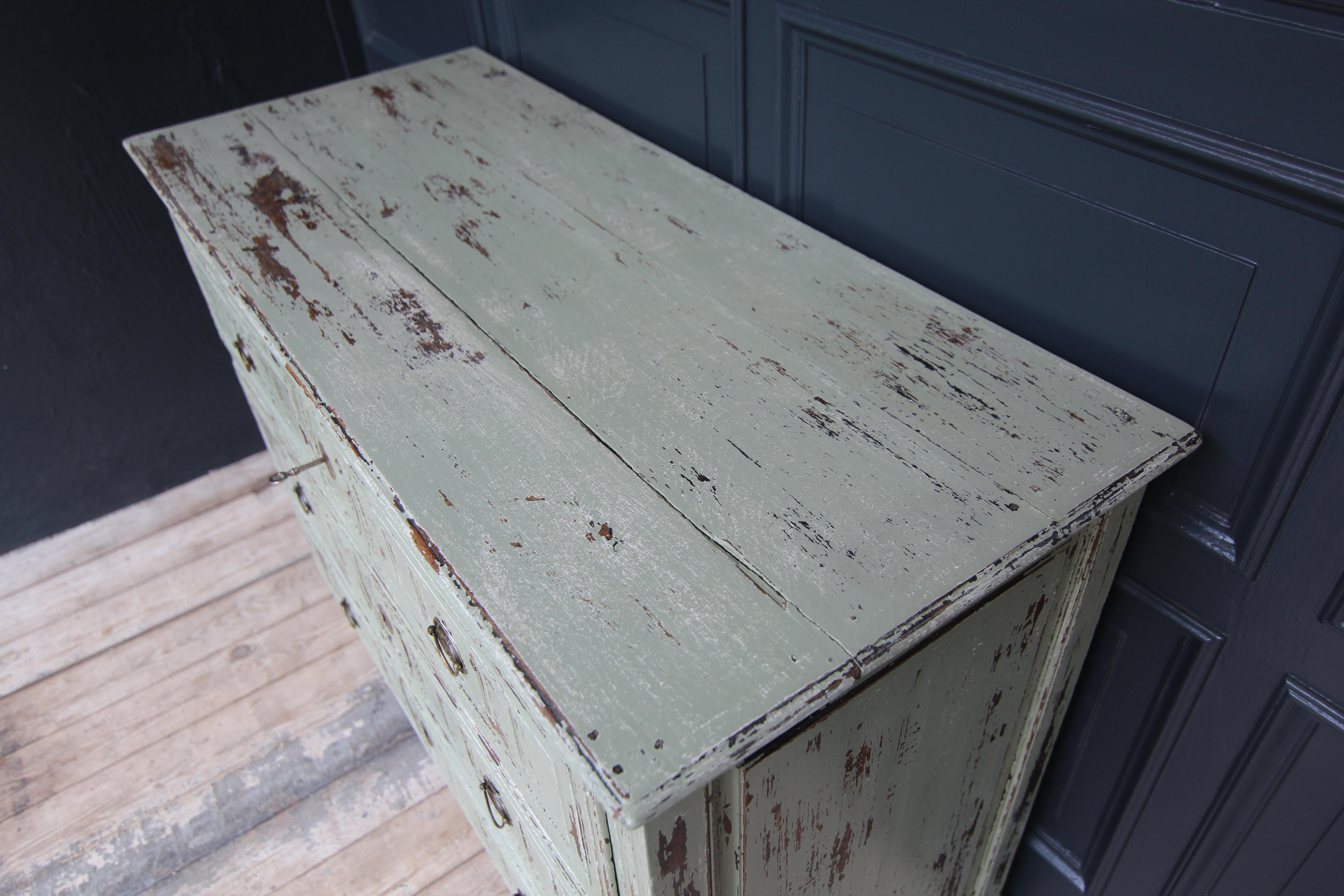Late 18th Century Painted Louis XVI Chest of Drawers For Sale 13