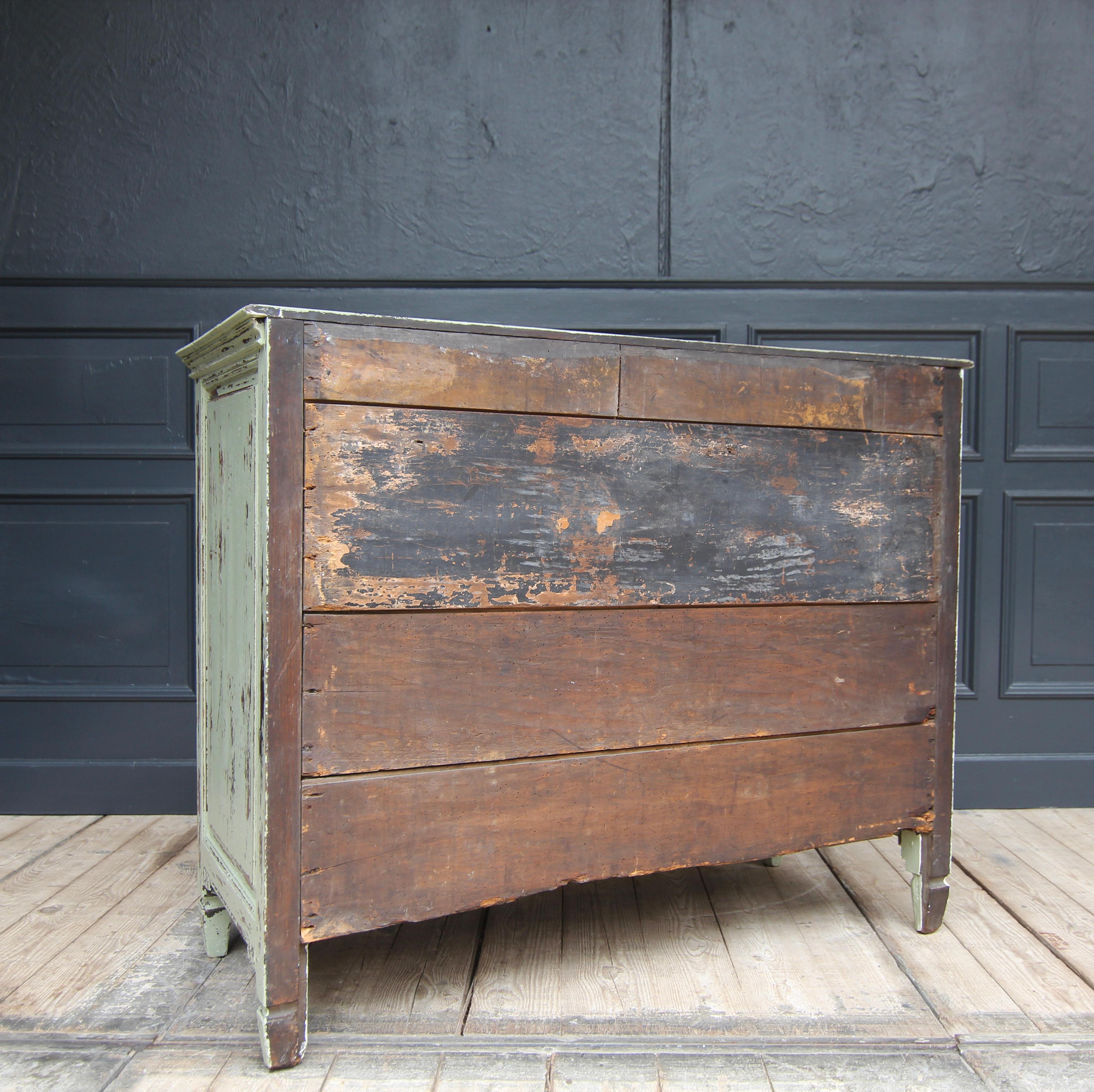 Late 18th Century Painted Louis XVI Chest of Drawers For Sale 15