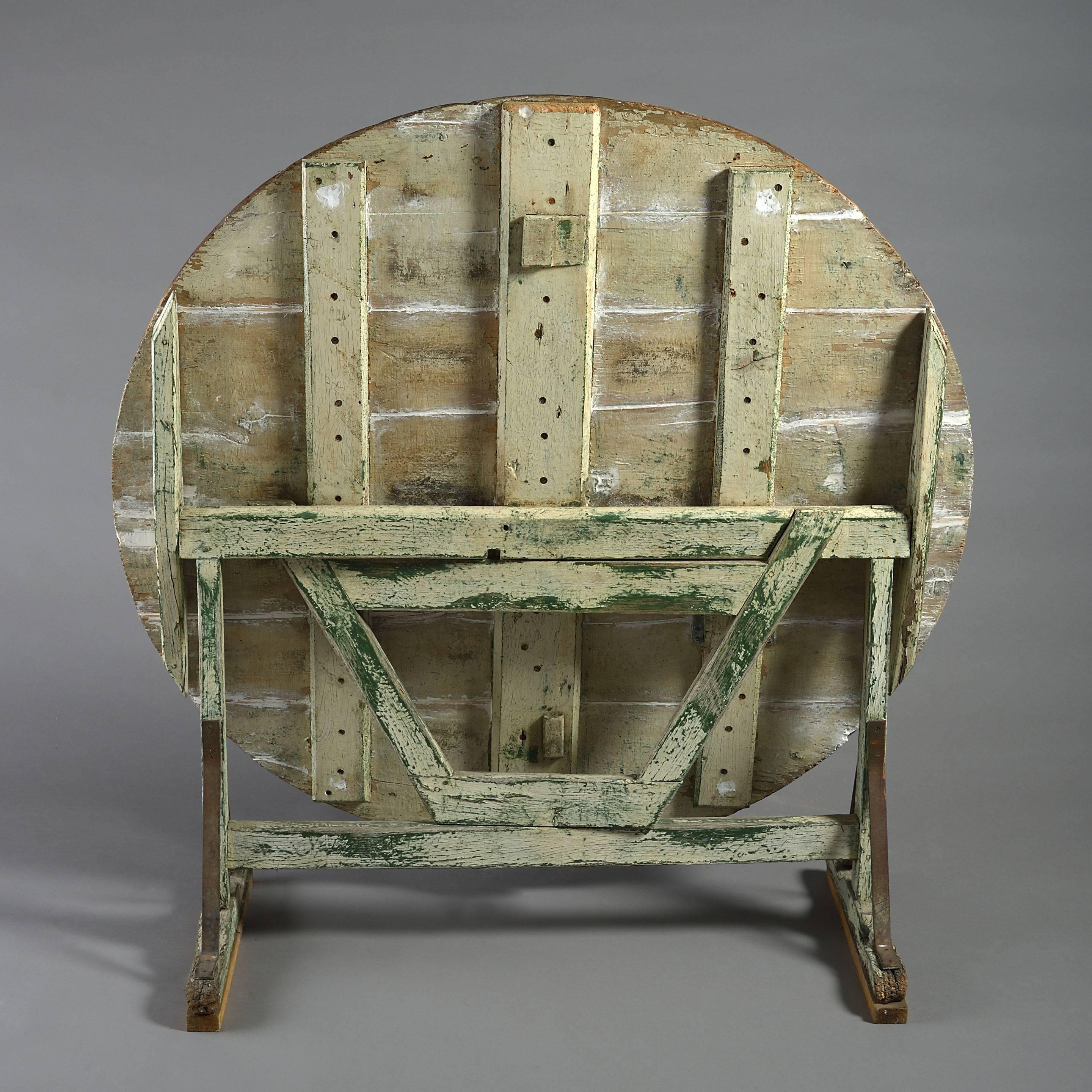 English Late 18th Century Painted Wine Table