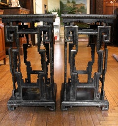 Late 18th Century Pair of Chinese Incense Stands